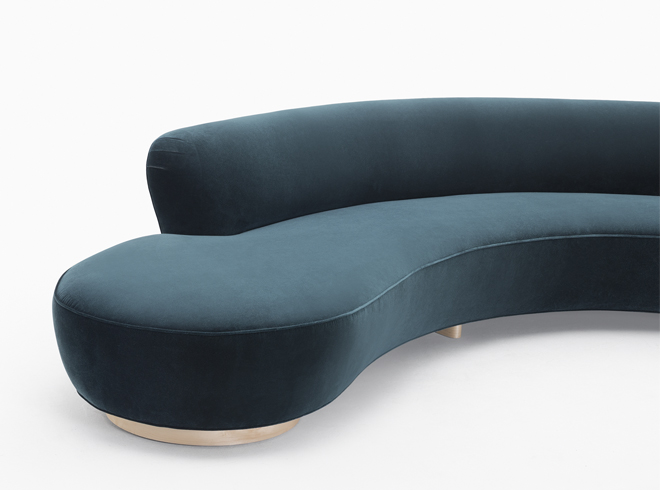 Р”РёРІР°РЅ Free Form Curved Sofa with Arm, РґРёР·Р°Р№РЅ Vladimir Kagan