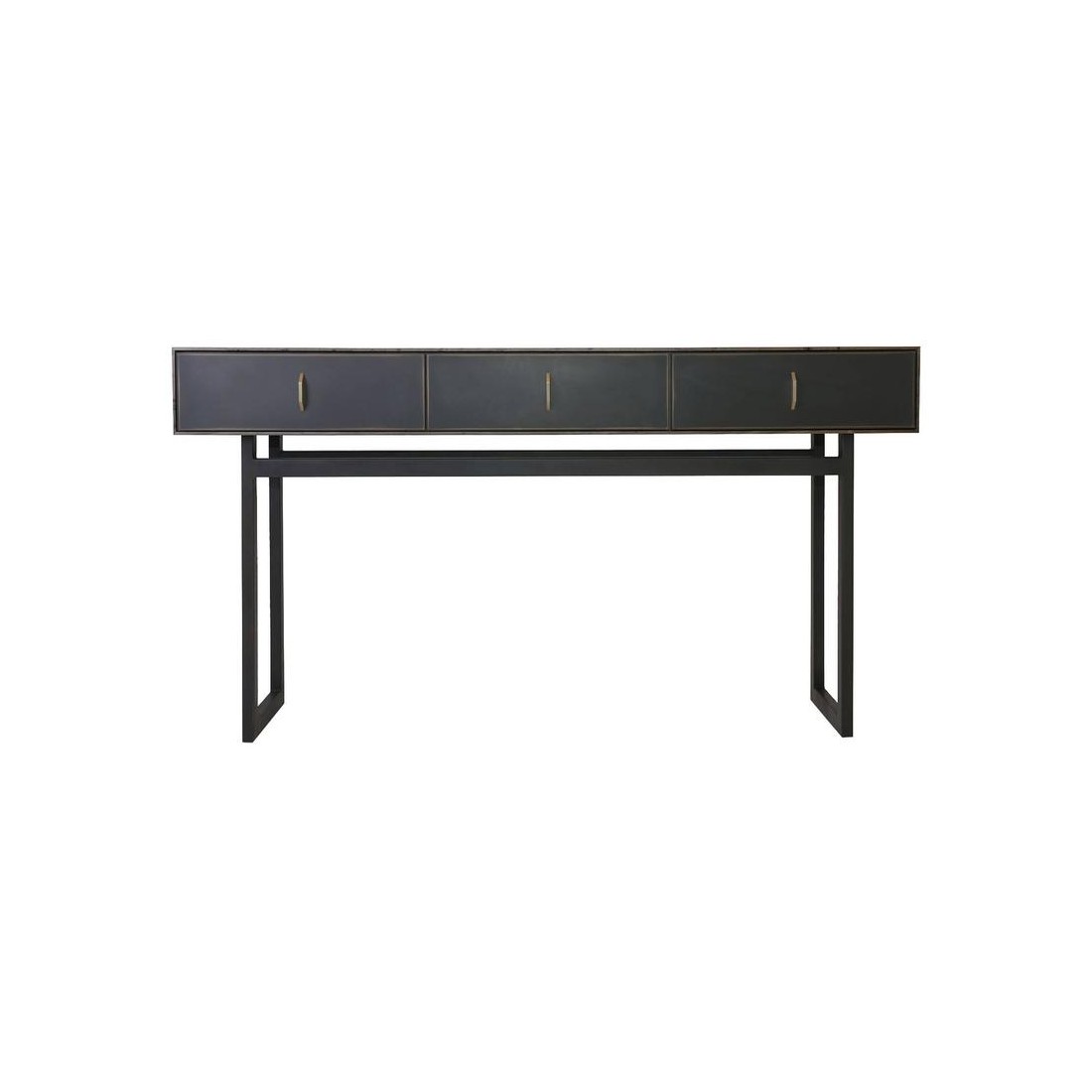 РљРѕРЅСЃРѕР»СЊ Gotham Console Table in Customizable Wood, Metal and Resinbl