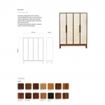 Р‘Р°СЂРЅС‹Р№ С€РєР°С„ Vermeil Stal Bar Cabinet Contemporary Style Walnut & Parchment