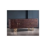 Р‘СѓС„РµС‚ Il Pezzo 10 Credenza made of embossed solid wenge and gold plated brass