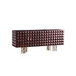 Р‘СѓС„РµС‚ Il Pezzo 10 Credenza made of embossed solid wenge and gold plated brass