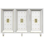 Р‘СѓС„РµС‚ White Lacquered and Brass Credenza