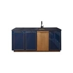 РљСѓС…РЅСЏ Amuneal's Gloss Lacquer Bar with Integral Brass Sink