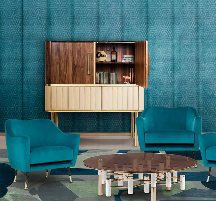 Барный шкаф HEPBURN от COVET HOUSE, дизайн Boca do Lobo