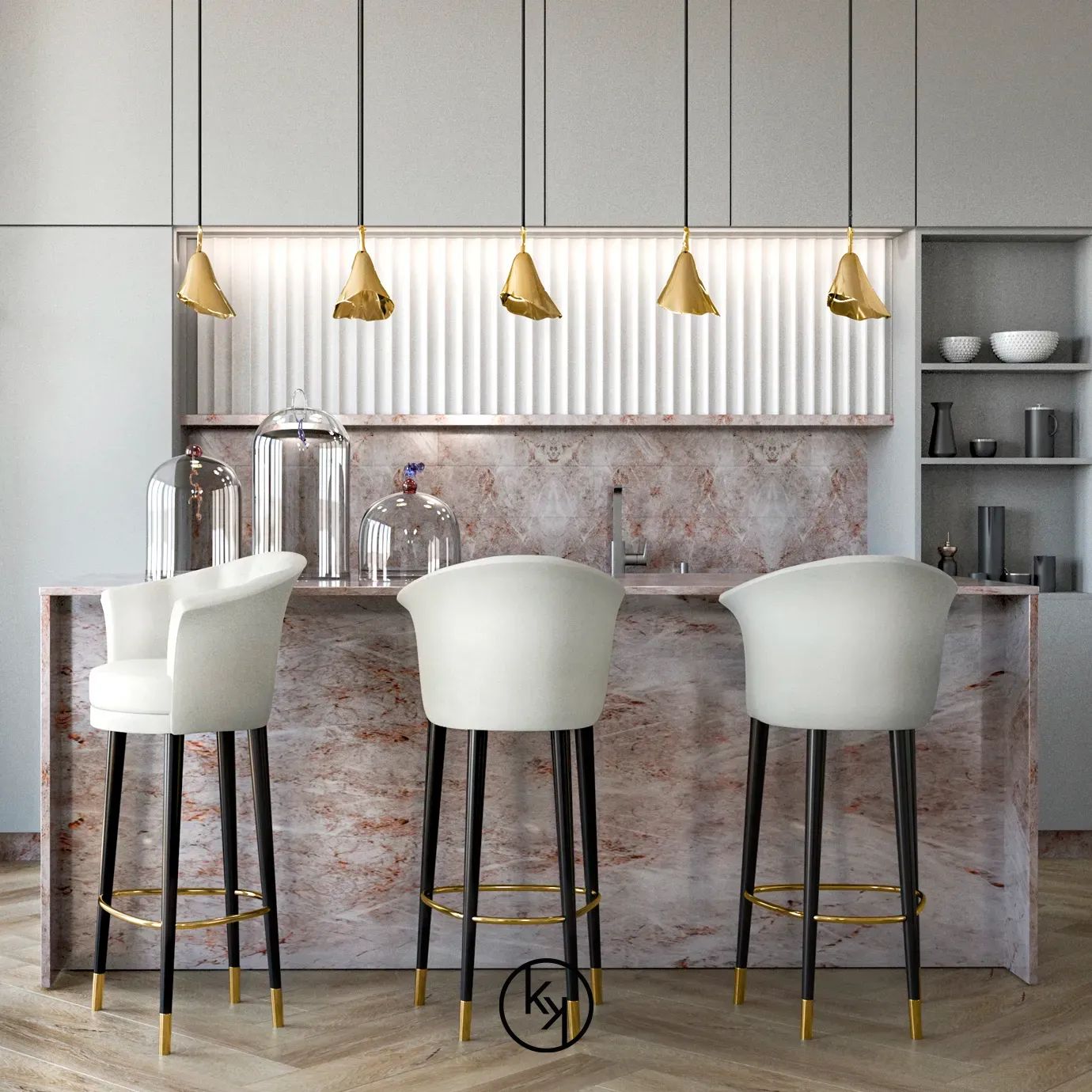 Барный стул Besame от KOKET, дизайн Boca do Lobo