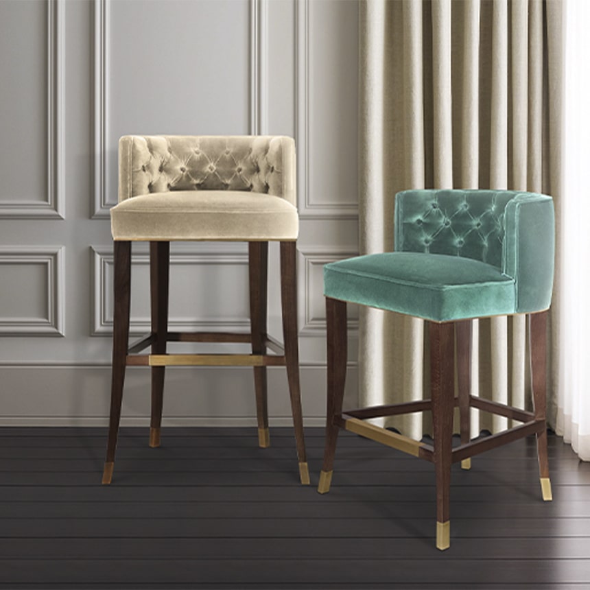 Барный стул BOURBON от BRABBU, дизайн Boca do Lobo