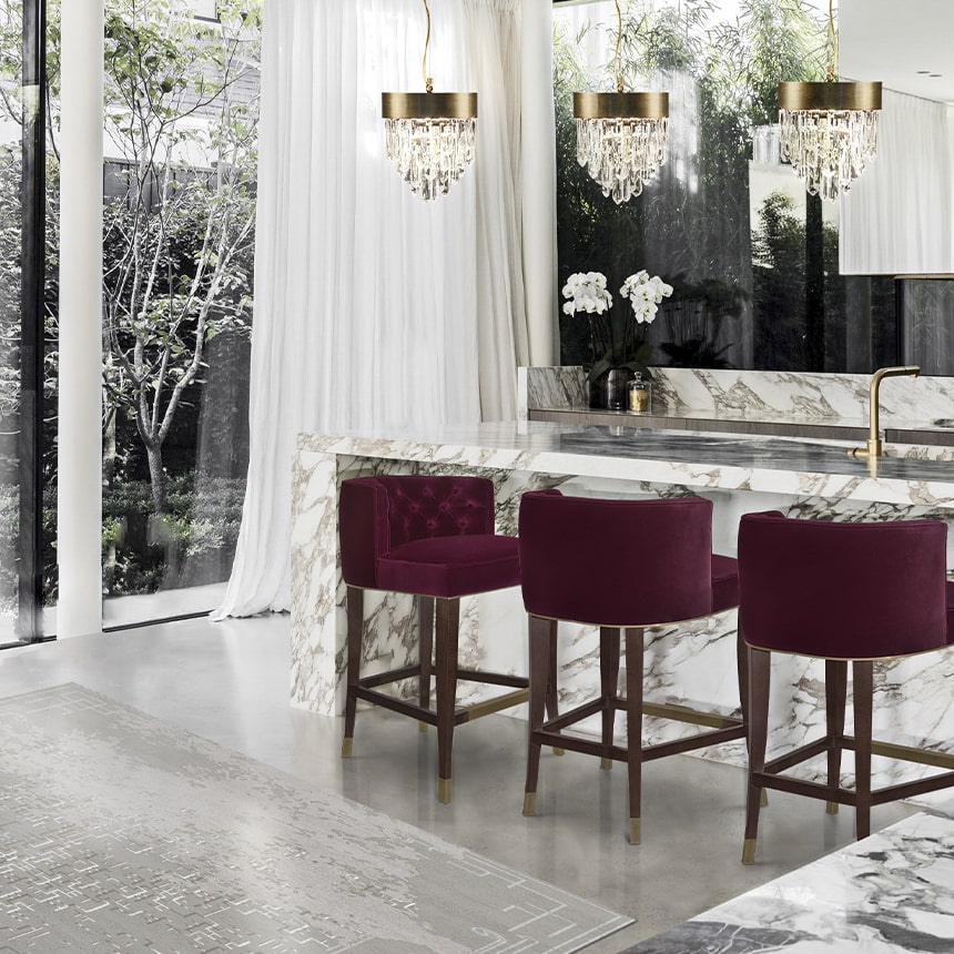 Барный стул BOURBON от BRABBU, дизайн Boca do Lobo