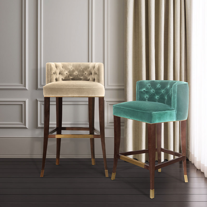 Барный стул BOURBON от BRABBU, дизайн Boca do Lobo