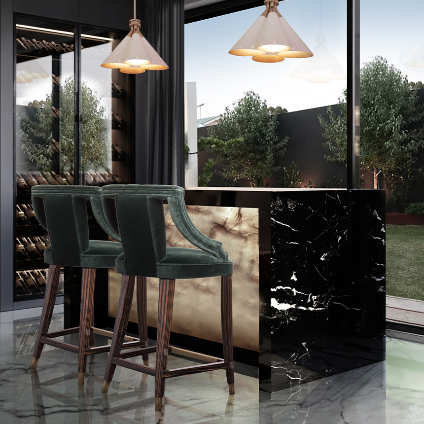 Барный стул CAYO от BRABBU, дизайн Boca do Lobo