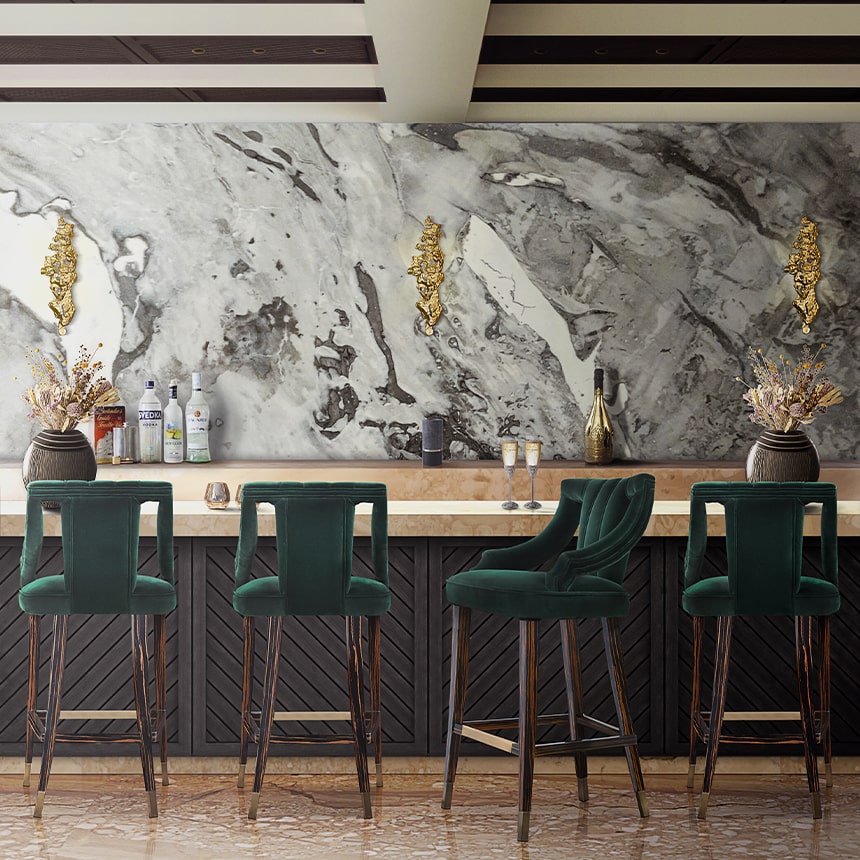 Барный стул CAYO от BRABBU, дизайн Boca do Lobo