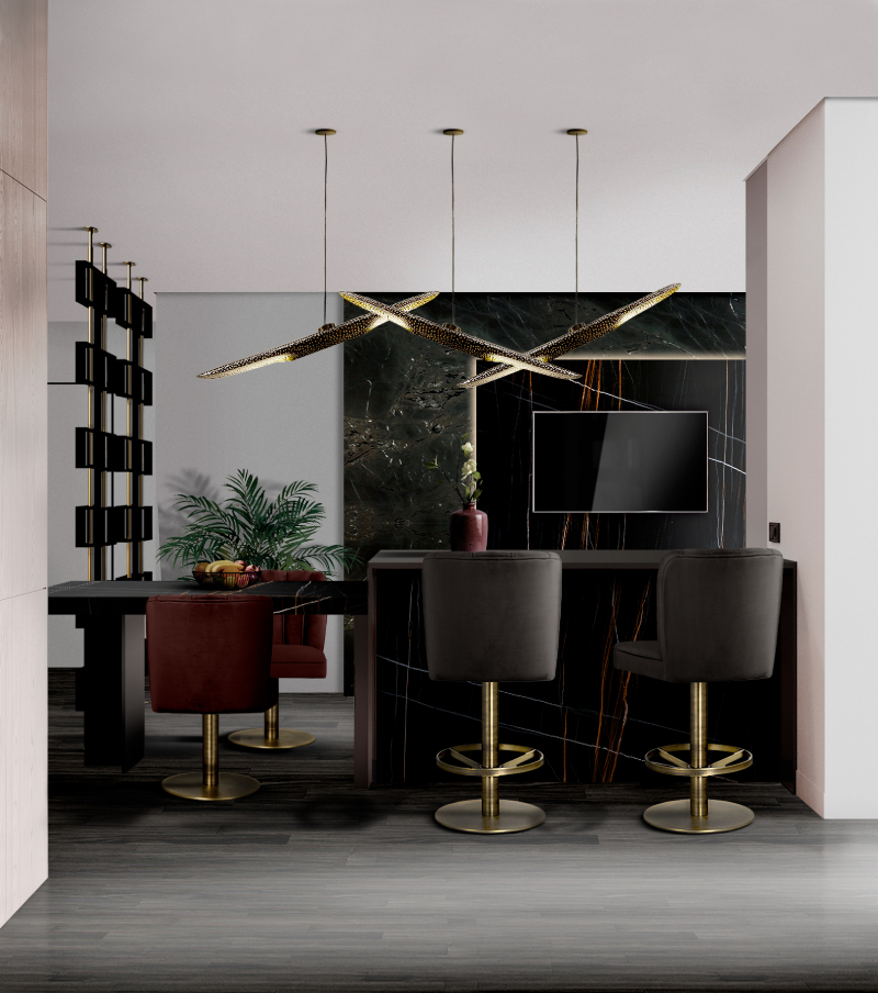 Барный стул DALYAN II от BRABBU, дизайн Boca do Lobo