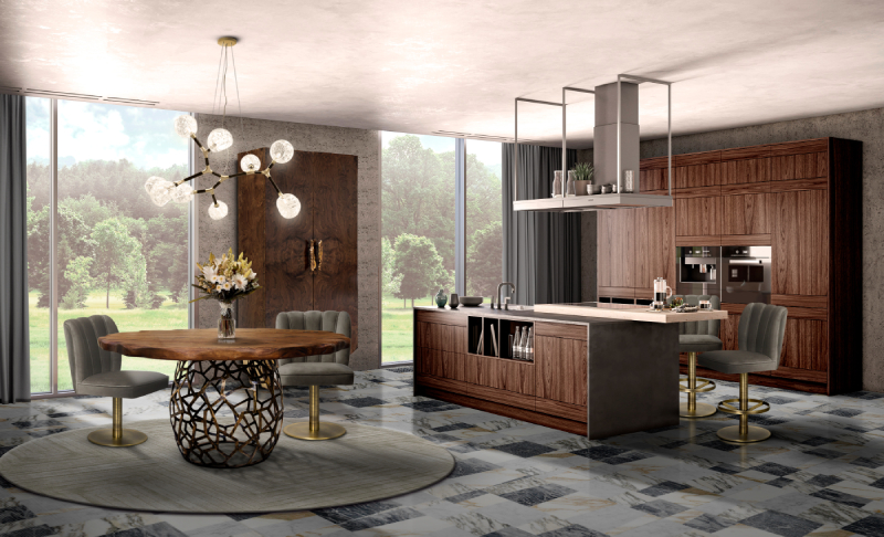 Барный стул DALYAN II от BRABBU, дизайн Boca do Lobo