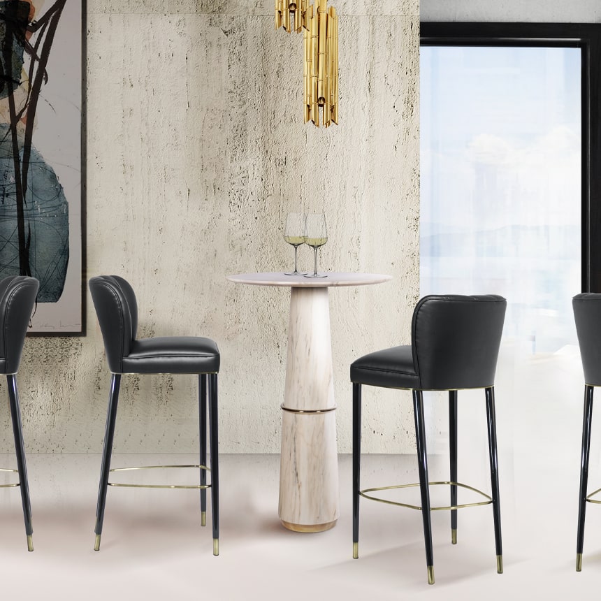 Барный стул DALYAN от BRABBU, дизайн Boca do Lobo