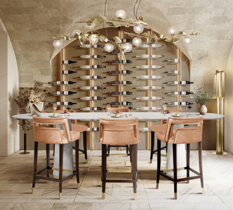 Барный стул NAJ от BRABBU, дизайн Boca do Lobo