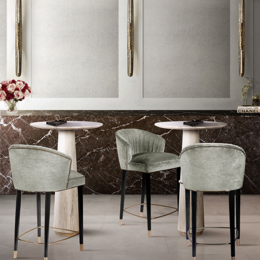 Барный стул NUKA от BRABBU, дизайн Boca do Lobo