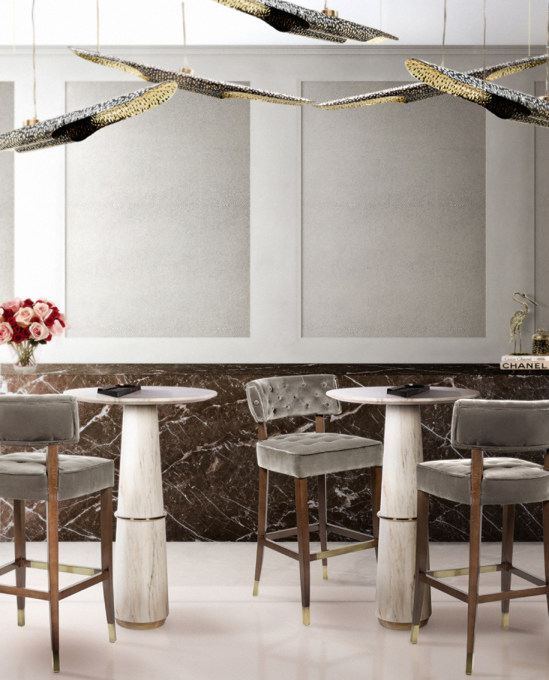 Барный стул ZULU от BRABBU, дизайн Boca do Lobo