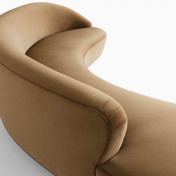 Диван Free Form Curved Sofa with Arm, дизайн Vladimir Kagan