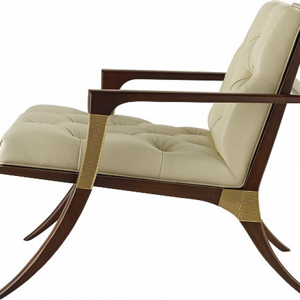 Кресло ATHENS LOUNGE CHAIR - TUFTED, дизайн Baker