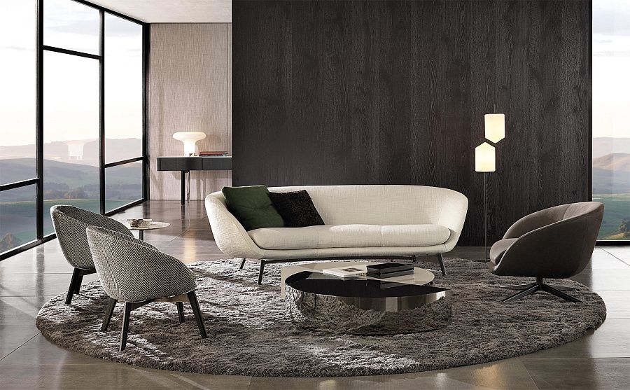 Полукресло Russell, дизайн Minotti