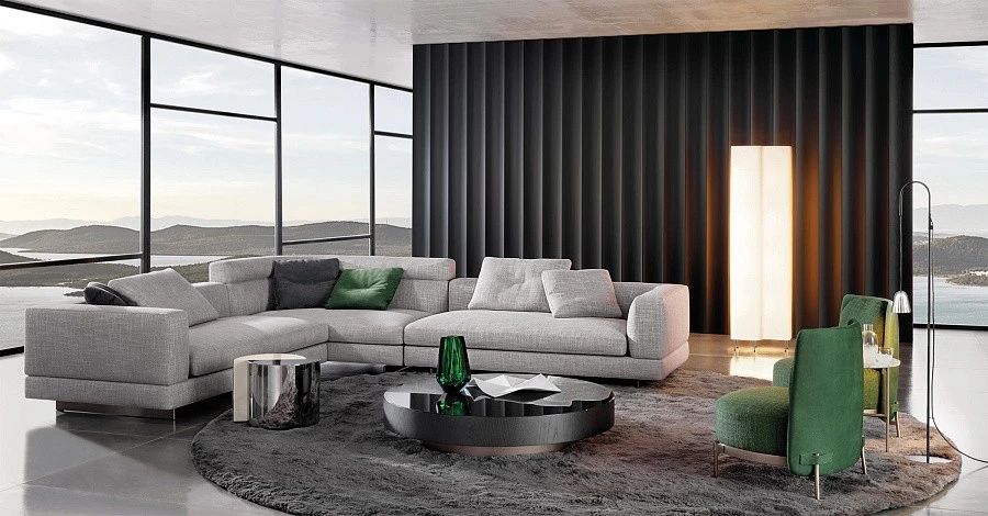 Диван Alexander, дизайн Minotti