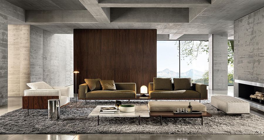 Диван Brasilia, дизайн Minotti