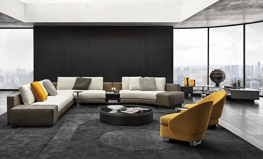 Диван Daniels, дизайн Minotti