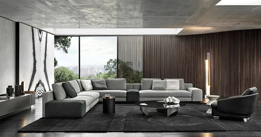 Диван Daniels, дизайн Minotti