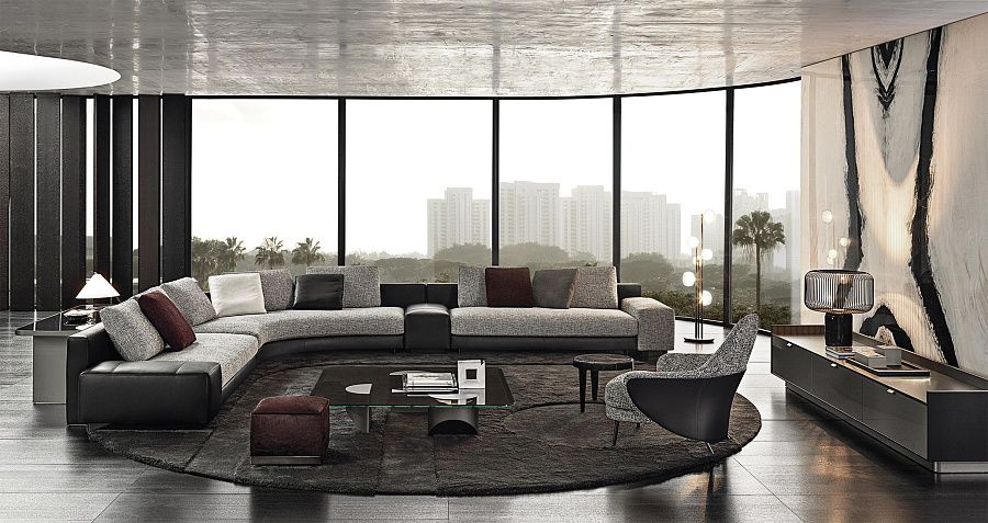 Диван Daniels, дизайн Minotti