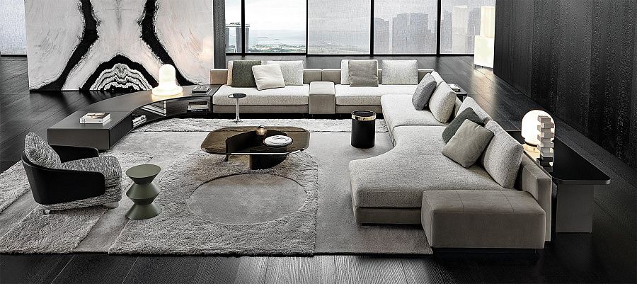 Диван Daniels, дизайн Minotti