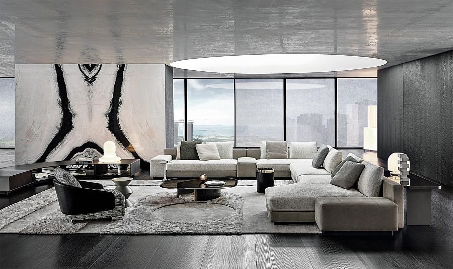 Диван Daniels, дизайн Minotti