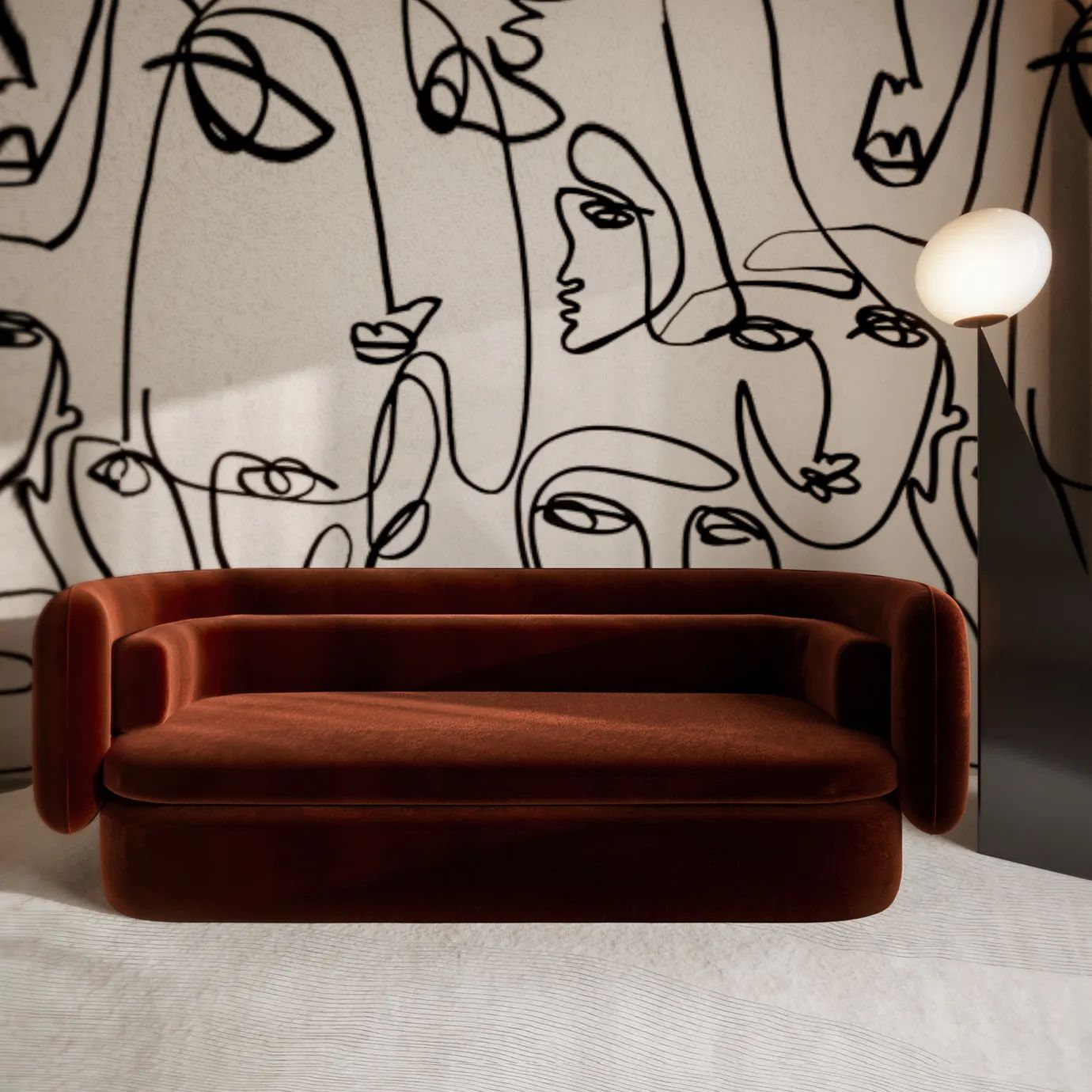 Диван Deb от KOKET, дизайн Boca do Lobo