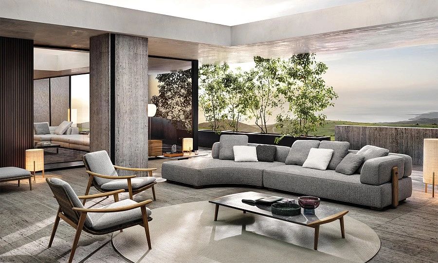 Диван Florida, дизайн Minotti
