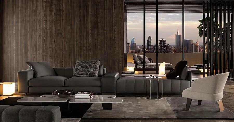 Диван Freeman, дизайн Minotti
