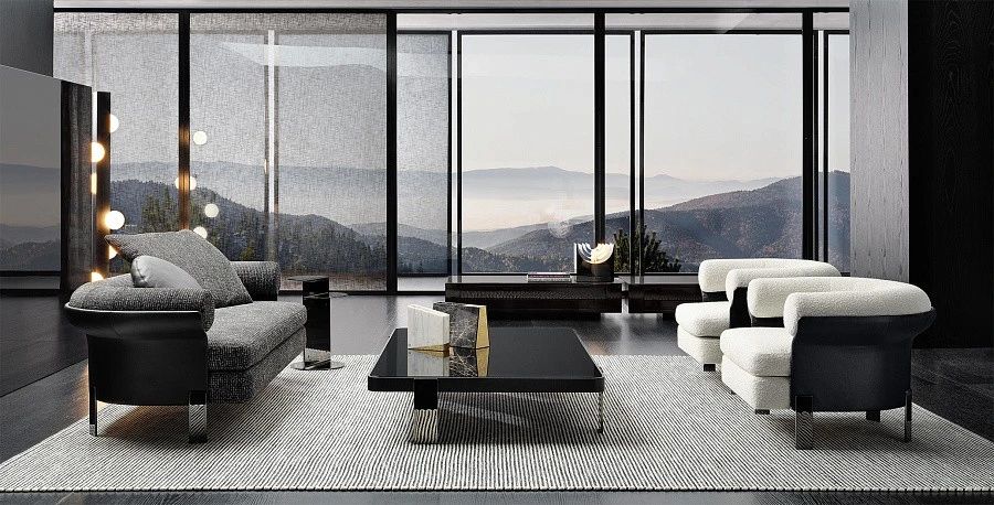 Диван Mattia, дизайн Minotti