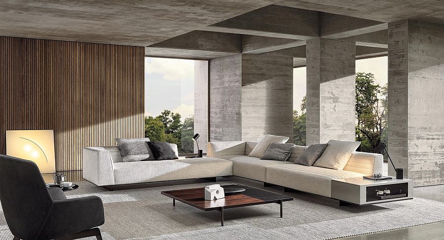 Диван Roger, дизайн Minotti