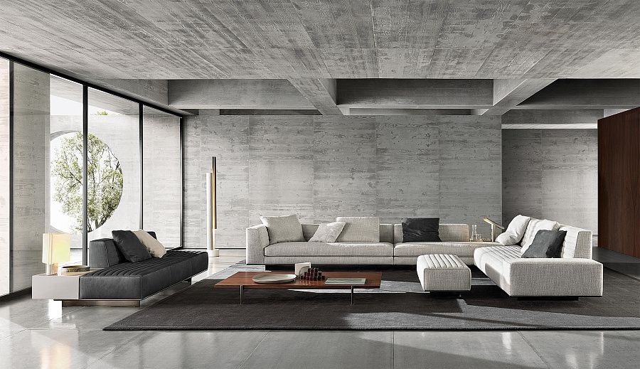 Диван Roger, дизайн Minotti