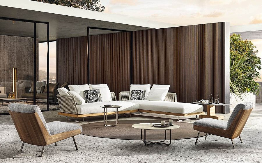 Диван Sunray, дизайн Minotti