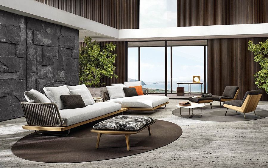 Диван Sunray, дизайн Minotti