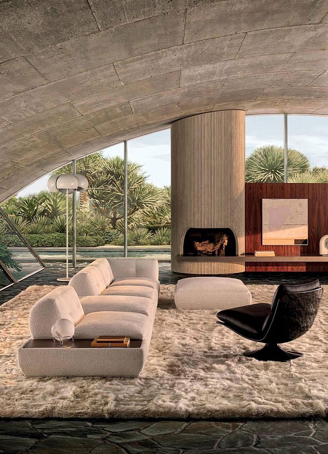 Диван Supermoon, дизайн Minotti