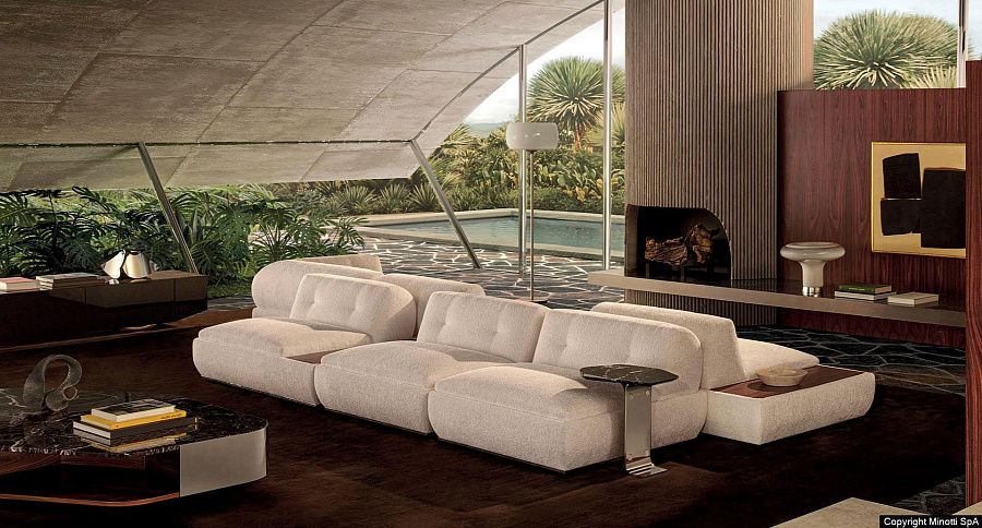 Диван Supermoon, дизайн Minotti