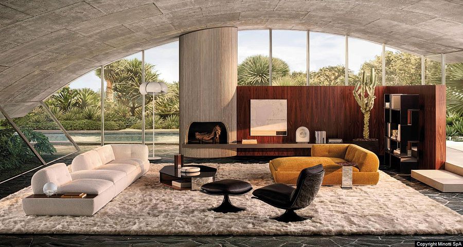 Диван Supermoon, дизайн Minotti
