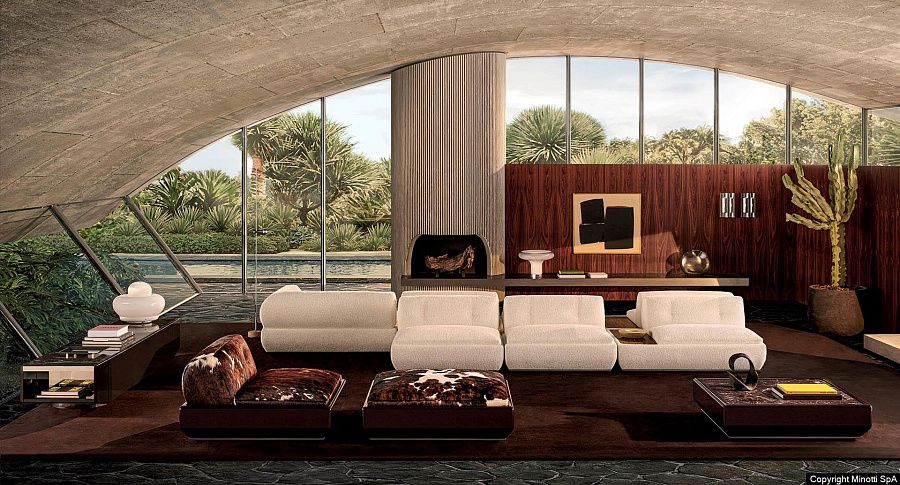 Диван Supermoon, дизайн Minotti
