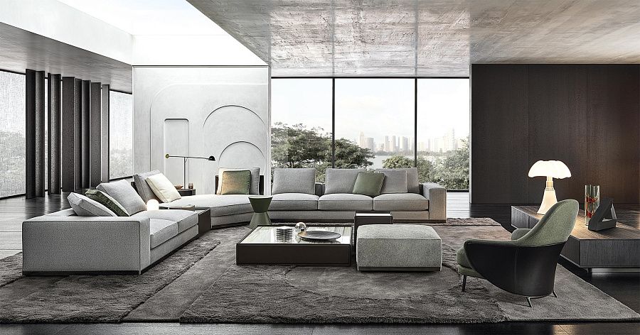 Диван West, дизайн Minotti