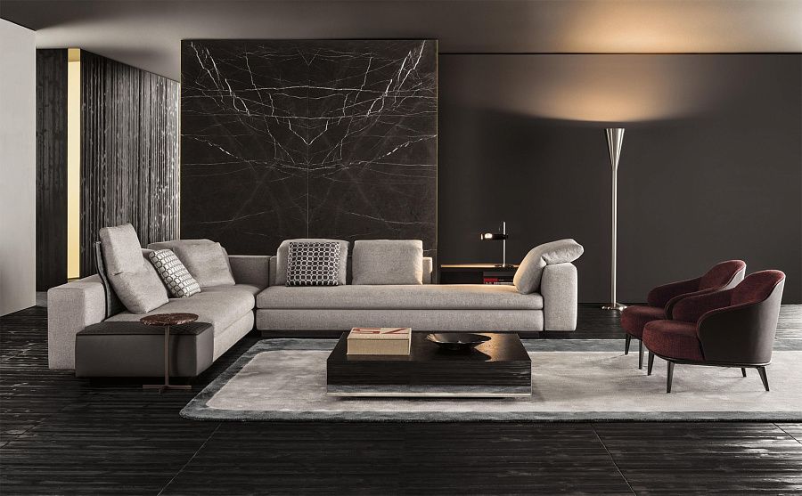 Диван Yang, дизайн Minotti