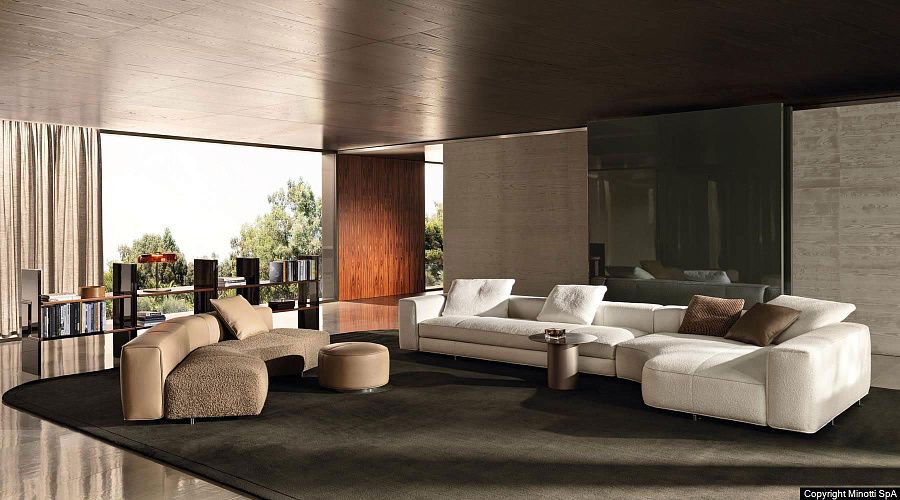 Диван Yves, дизайн Minotti