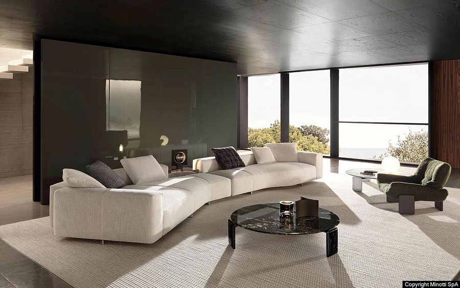 Диван Yves, дизайн Minotti