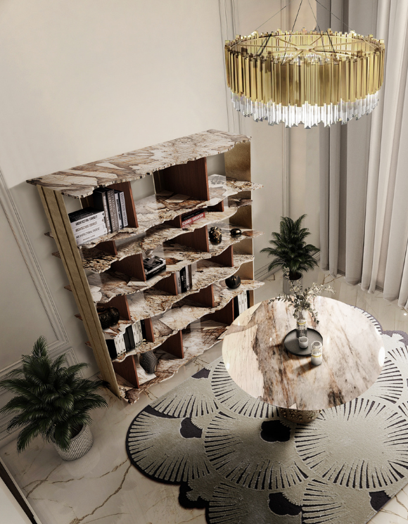 Книжный шкаф CARRERA от COVET HOUSE, дизайн Boca do Lobo