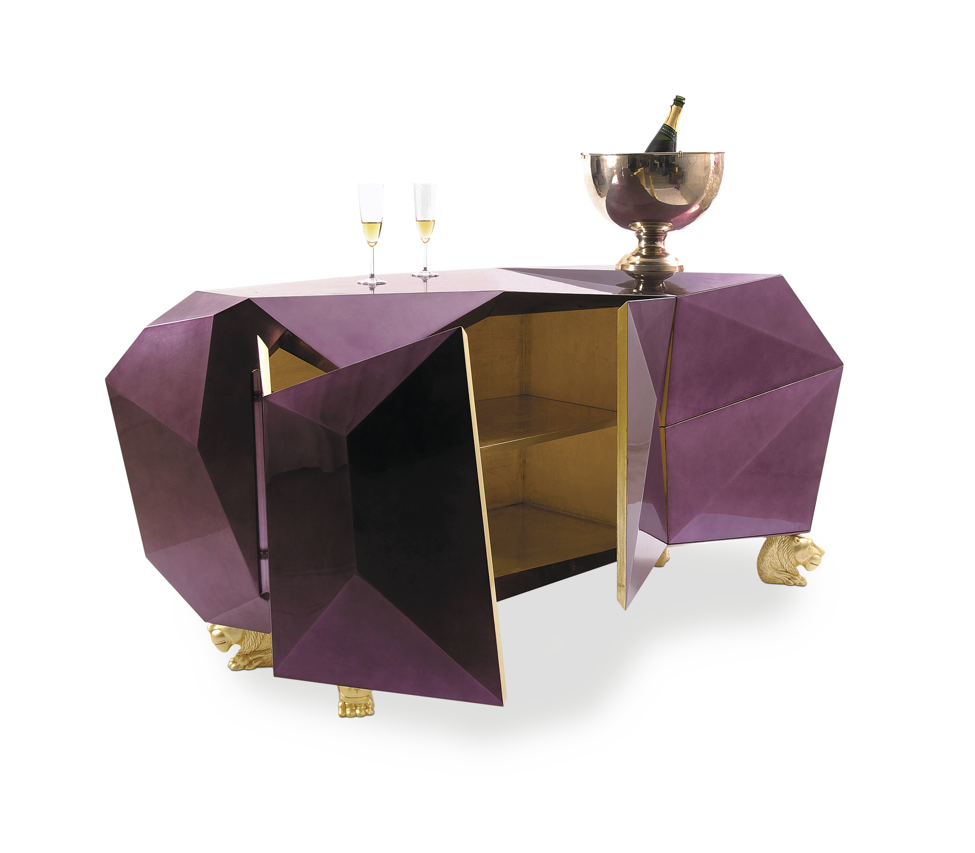 Комод DIAMOND AMETHYST SIDEBOARD, дизайн Boca do Lobo