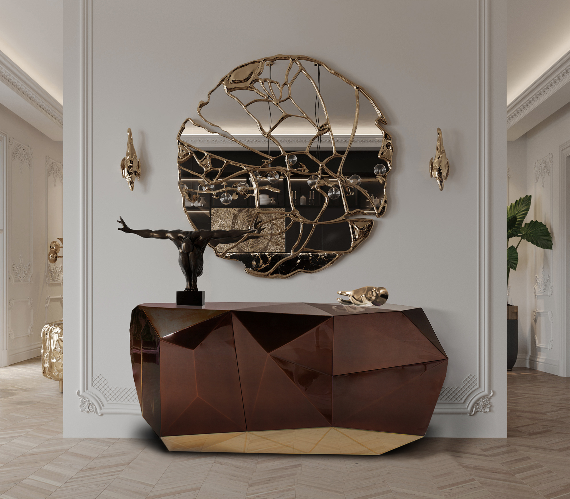 Комод DIAMOND CHOCOLATE SIDEBOARD, дизайн Boca do Lobo