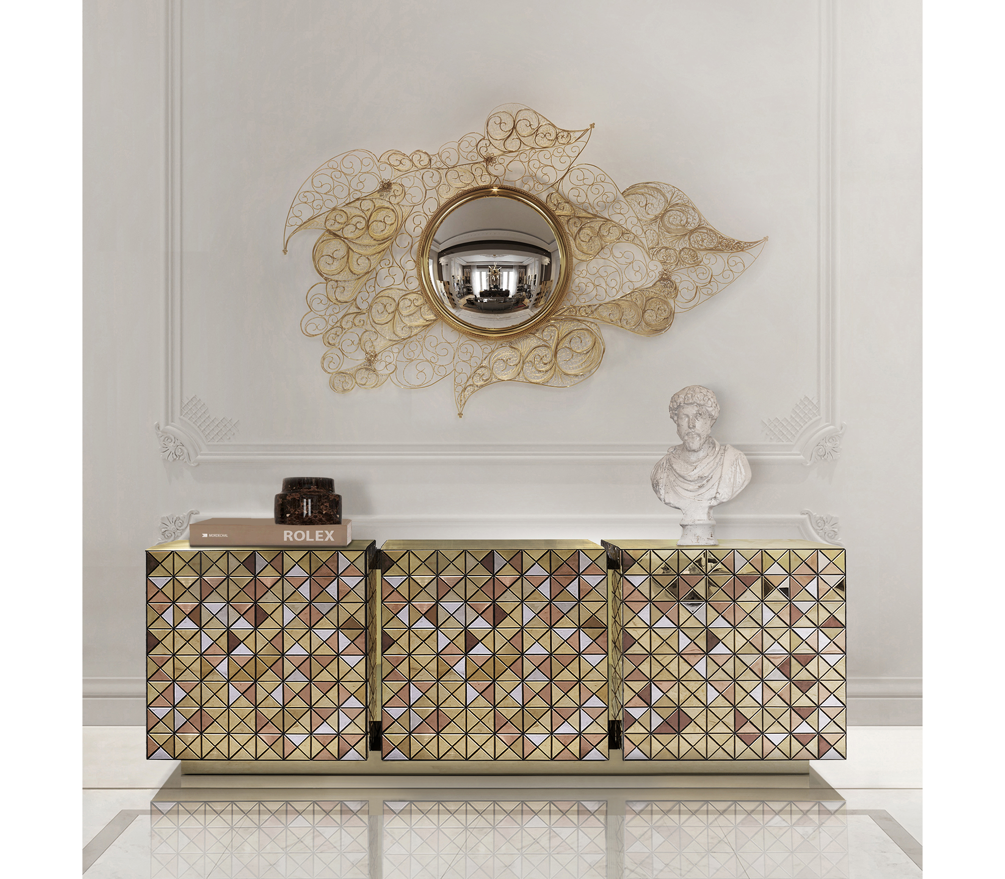 Комод PIXEL ANODIZED SIDEBOARD, дизайн Boca do Lobo